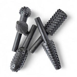 (5 Parça) Ahşap Törpü Freze Uç Ucu Uçları Seti Matkap Uyumlu Oyma Zımpara Kalıp Ucu Seti Hobi Takımı