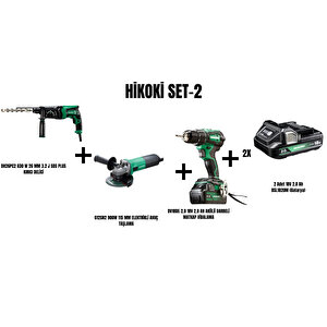 Set-2 (830 W 26 Mm 3.2 J Sds Plus Kirici Deli̇ci̇+900w 115 Mm Elektri̇kli̇ Avuç Taşlama+akülü Darbeli̇ Matkap Vi̇dalama)