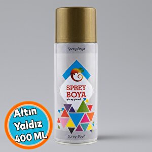 Sprey Boya Altin Yaldiz 400 Ml Metal Ahşap Beton Yüzeylere Uygun Hobi Dekoratif Amaçlı Sprey Boya