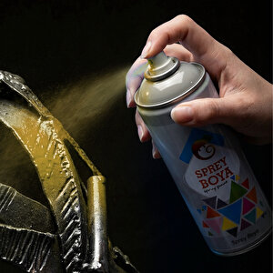 Sprey Boya Altin Yaldiz 400 Ml Metal Ahşap Beton Yüzeylere Uygun Hobi Dekoratif Amaçlı Sprey Boya