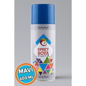 Sprey Boya Mavi̇ 400 Ml – Metal Ahşap Plastik Beton Yüzeylere Uygun Hobi Dekoratif Amaçlı Sprey Boya