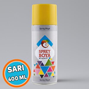 Sprey Boya Sari 400 Ml – Metal Ahşap Plastik Beton Yüzeylere Uygun Hobi Dekoratif Amaçlı Sprey Boya