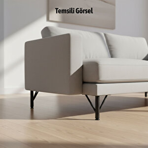 Mobilya Ayağı Modern Koltuk Kanepe Dayanıklı Tv Ünitesi Ayağı Ayakları 12 Cm Siyah Metal