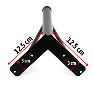 Mobilya Ayağı Modern Koltuk Kanepe Dayanıklı Tv Ünitesi Ayağı Ayakları Siyah Metal 25 Cm 4 Adet