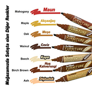 Mobilya Rötuş Kalemi Ahşap Masa Sehpa Dolap Kalemi Parke Çizik Giderici Çatlak Kapatıcı Kayın Renk