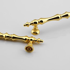 Mobilya Çekmece Mutfak Dolabı Dolap Kulpları Kulbu Kulpu Altın Gold Metal Kulp 128 Mm- 12.8 Cm