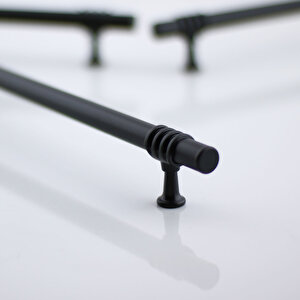 Mobilya Mutfak Çekmece Dolap Dolabı Kapak Kulbu Kulpu Kulpları (160 Mm - 16 Cm) Siyah Metal Kulp