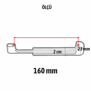 Mobilya Çekmece Dolap Kapak Kulpu Dayanıklı Kulbu Kulpları Siyah160 Mm Antik Sarı Metal Kulp