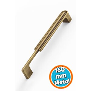 Mobilya Çekmece Dolap Kapak Kulpu Dayanıklı Kulbu Kulpları Siyah160 Mm Antik Sarı Metal Kulp