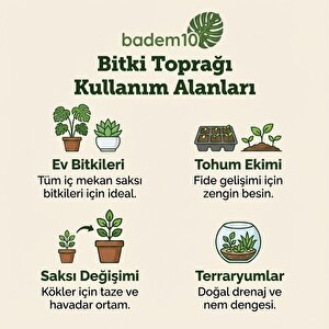 Bitki Bakım Seti 1 Adet 5 Litre Kaktüs Toprağı + 1 Adet 5 Litre Bitki Toprağı Toprak