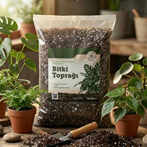 Organik Cocopeat Perlit Pomza Karışımlı Genel Bitki Kullanıma Uygun Bitki Toprağı Toprak (5 Li̇tre)