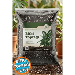 Organik Cocopeat Perlit Pomza Karışımlı Genel Bitki Kullanıma Uygun Bitki Toprağı Toprak (5 Li̇tre)