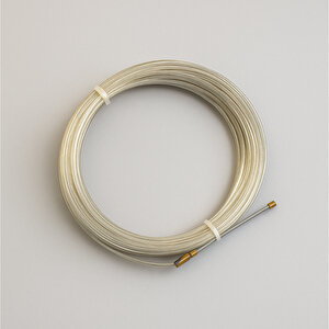 Elektrikçi Sustası Plastik Kaplamalı Spiral Kablo Çekme Teli Boru İçi Kılavuz Tel Tesisat 10 Metre