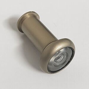 Kapı Dürbünü Kısa 35-60 Mm 14 Mm Delik Çapı Güvenlik Gözetleme Aparatı Metal Gövde Saten Renk