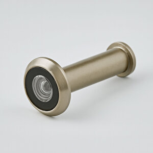 Saten Renk Kapı Dürbünü Kısa 50–75 Mm Ayarlanabilir 14 Mm Geniş Açılı Güvenlik Kapı Gözetleme Dürbünü