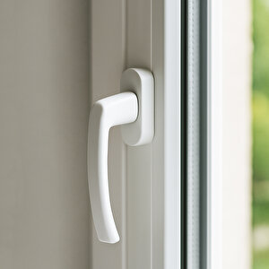 Pvc Pencere Kolu Pimapen Uyumlu, Sağ-sol Açılır, Yedek Balkon Vidalı Plastik Kol Mekanizması Beyaz