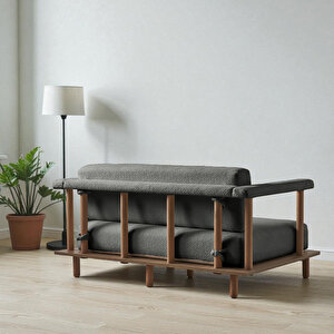 Pia İkili Koltuk Antrasit Antrasit