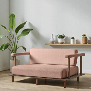 Pia İkili Koltuk Pembe Pembe