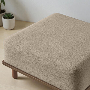 Eymense Pia İkili Koltuk + Puf Sütlü Kahve