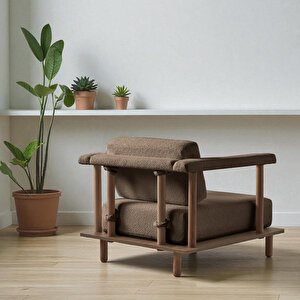 Eymense Pia Tekli Koltuk Kahverengi