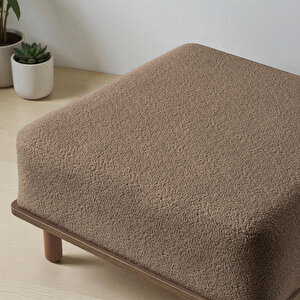 Eymense Pia İkili Koltuk + Puf Kahverengi