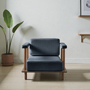 Pia Tekli Koltuk Lacivert Lacivert