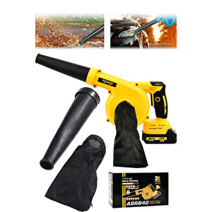 21v Şarjlı Kompresör Hava Üfleme Makinesi Mavi