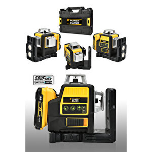 360° 12 Köşe Otomatik Hizalamalı Lazer Metre Hizalama Yeşil Çizgili Lazer Hizalama