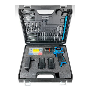 100 Parçali Hedi̇yeli̇ Profesyonel Çeli̇k Mandrel 2 Bataryali 1 Şarj Ci̇hazli