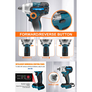 5ah Professional Somun Sökme Şarjlı Darbeli Matkap Vidalama Set Sarı Powerblack