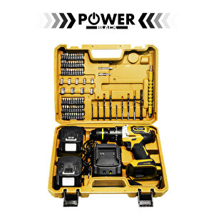 Darbeli Fırçasız Motor Çift Akülü Vidalama Çelik Şanzıman Ultra Güçlü Şarjlı Matkap.