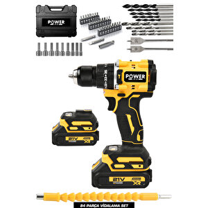 Xr Li̇-on 21 V 1500 Ah Çi̇ft Akülü Darbeli̇ Kömürsüz 82 Parça Uç Seti̇ Hedi̇yeli̇  10 Mm