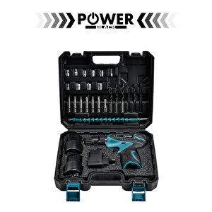 Şarjli Matkap 12v 1.5ah Çift Akülü Vidalama Şarjlı Matkap 24 Parça