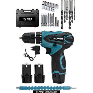 Otamatik Korumalı Çelik Şanzuman 2 Akülü Matkap Akülü Vidalama Şarjlı Armut Batarya