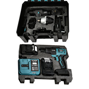 13 Başlıklı Süper Set Darbeli Matkap Testere Tilki Kuyruğu Taşlama Somun Sökme Havalı Pompa