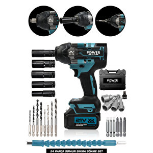 800 Nm Bijon Sökme 2 Bataryalı 24 Parçalı