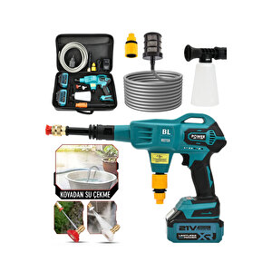 Kömürsüz Şarjlı Oto Yıkama Makinesi Çift Akülü Bahçe Yıkama Makinasi