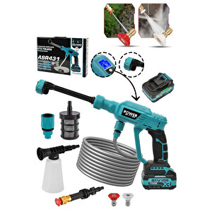 21v Yüksek Basınçlı Kömürsüz Motor Akülü Oto Araba Yıkama Makinesi Şarjlı