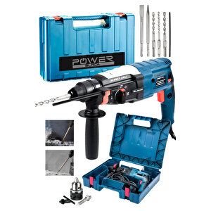 Powerblack Metal Şanzıman 3600 5.9 Joule Profesyonel Kırıcı Delici 5 Parça Hilti