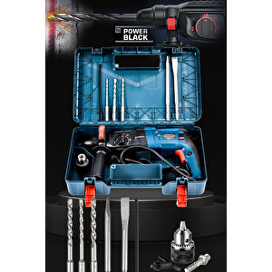 Powerblack Metal Şanzıman 3600 5.9 Joule Profesyonel Kırıcı Delici 5 Parça Hilti