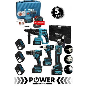 Ultra Güçlü 5 Li Set 21 V Boru Kaynak Kırıcı Delici Vidalama Avuç Taşlama Somun Sökme