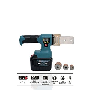 21v 3.0ah Çift Bataryalı 15 Pilli Plastik Pvc Boru Kaynak Makinesi