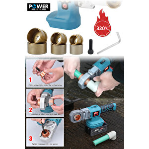 Güçlü Şarjli Su Tesisatı Plastik Boru Kaynak Makinesi Powerblack