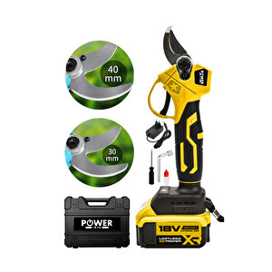 Germany Ultra Lüks Professional Çift Akülü Dijital Şarjlı Budama Makası