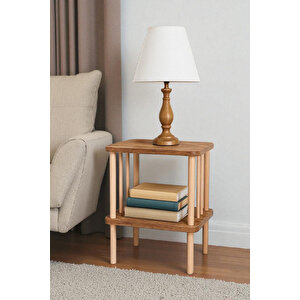 Vita. Kolay Kurulum Komodin Ahşap Ayaklı Atlantik Çam Desenli