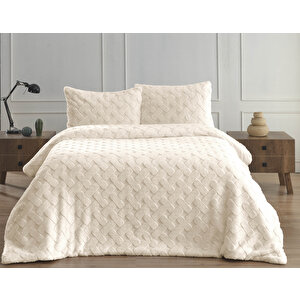 Dıamond 3 Parça Pietra Comforter Yorgan Seti 220x240 Bej Bej