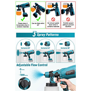 Boya  Çift Akülü 300mm Sprey Boya Püskürtme