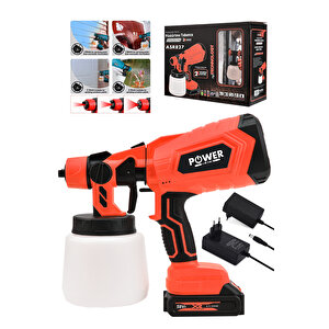 Çift Akülü 300mm Sprey Boya Püskürtme  Kirmizi