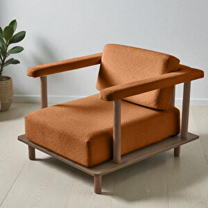 Eymense Pia Koltuk Takımı 2+1+puf Turuncu