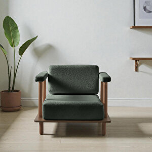 Pia Koltuk Takımı 2+1+puf Yeşil Yeşil